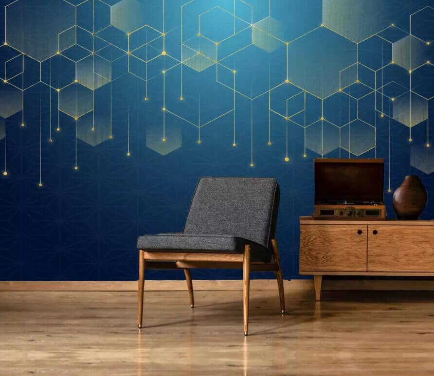 3D Golden Rhombus 2872 Wall Murals Wallpaper AJ Wallpaper 2