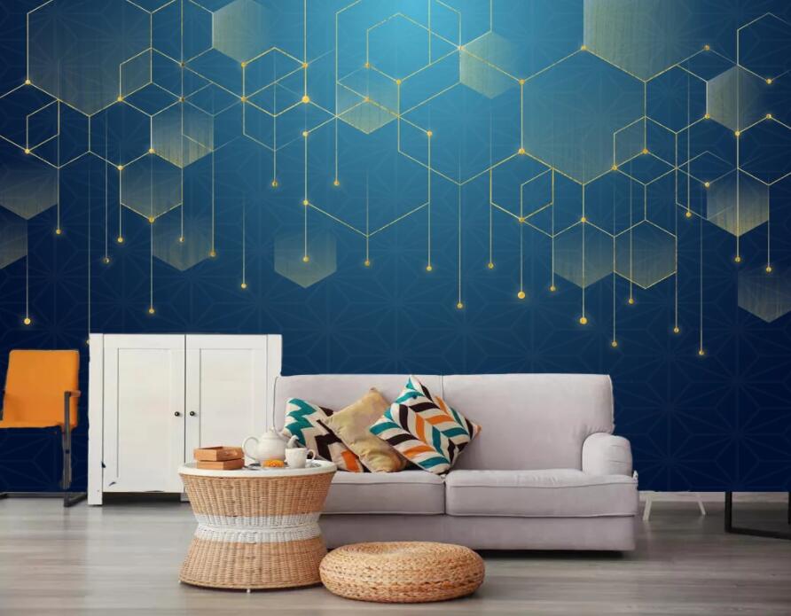 3D Geometric Patterns 1895 Wall Murals Wallpaper AJ Wallpaper 2