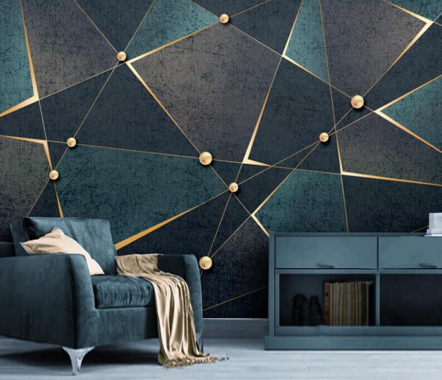 3D Golden Triangle 1853 Wall Murals Wallpaper AJ Wallpaper 2
