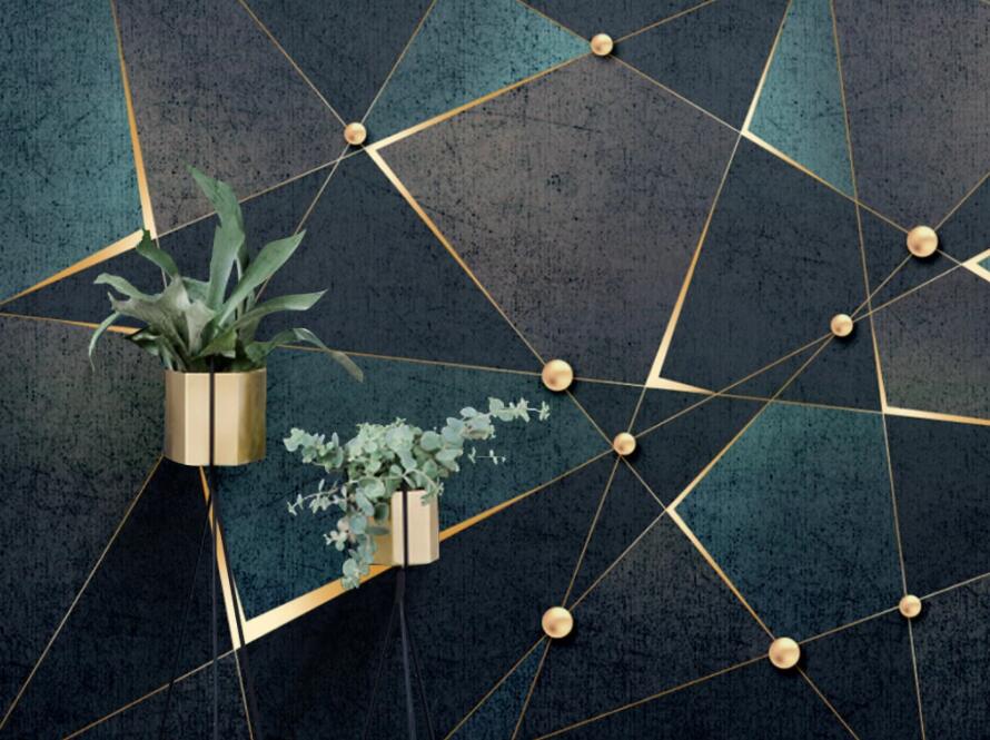3D Golden Triangle 1853 Wall Murals Wallpaper AJ Wallpaper 2