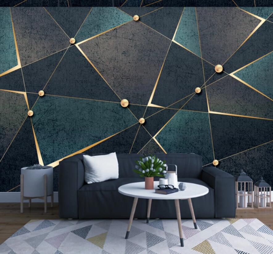 3D Golden Triangle 1853 Wall Murals Wallpaper AJ Wallpaper 2