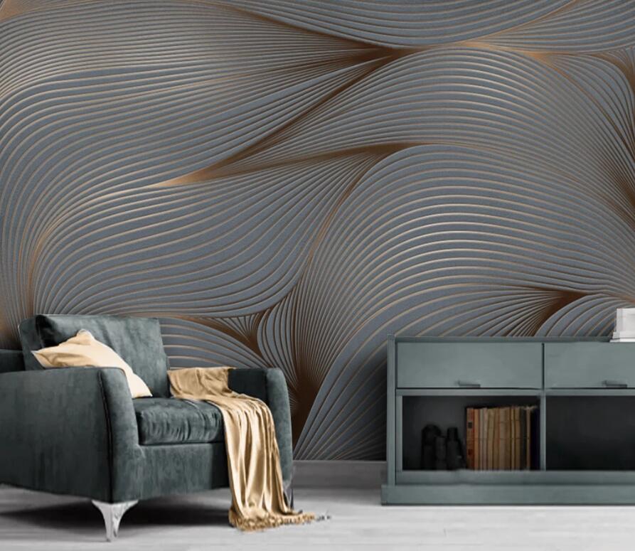 3D Geometric Lines 1364 Wall Murals Wallpaper AJ Wallpaper 2