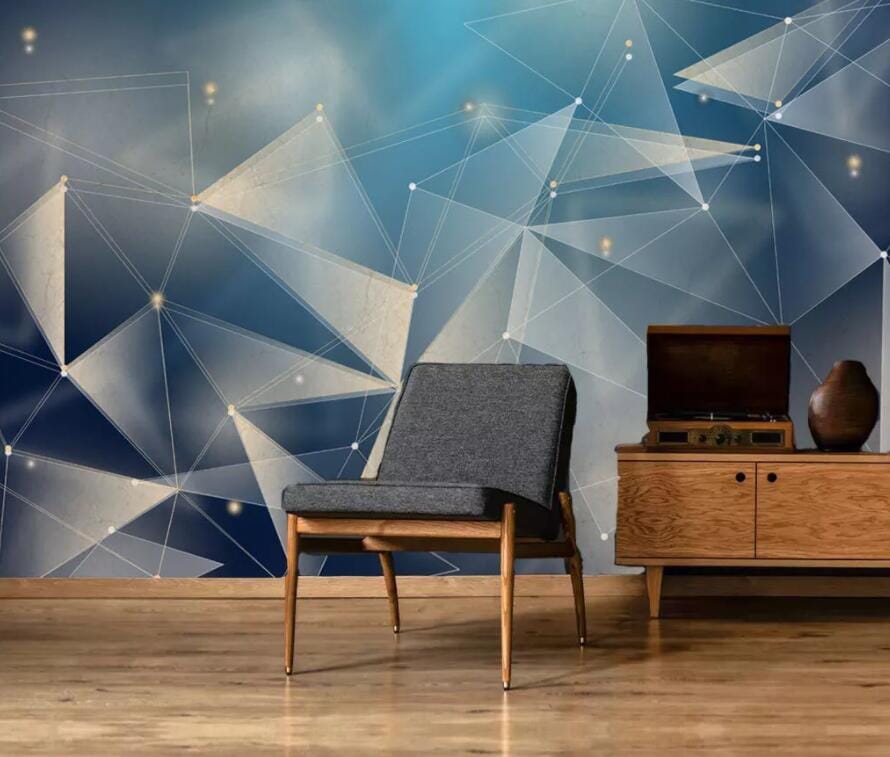 3D Transparent Triangle 2886 Wall Murals Wallpaper AJ Wallpaper 2