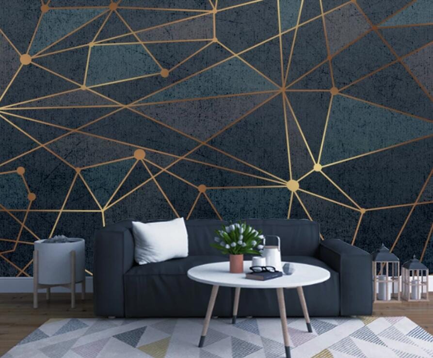 3D Golden Triangle 2745 Wall Murals Wallpaper AJ Wallpaper 2