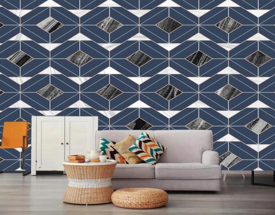 3D Geometric Patterns 1899 Wall Murals Wallpaper AJ Wallpaper 2