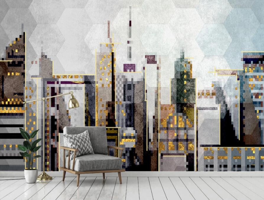 3D High Building 1525 Wall Murals Wallpaper AJ Wallpaper 2