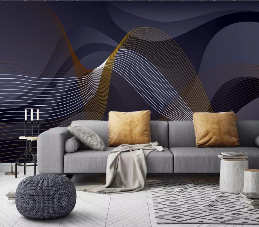 3D Simple Wave 3013 Wall Murals Wallpaper AJ Wallpaper 2