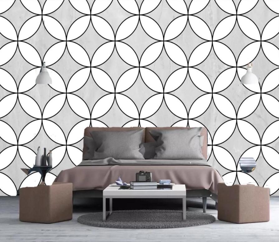 3D Pattern Patchwork 1953 Wall Murals Wallpaper AJ Wallpaper 2