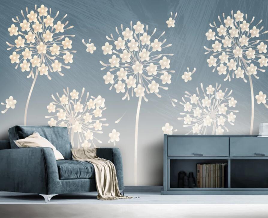 3D Dandelion 1902 Wall Murals Wallpaper AJ Wallpaper 2