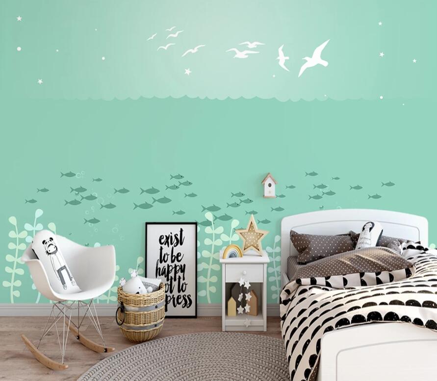 3D Sea Shark 1504 Wall Murals Wallpaper AJ Wallpaper 2