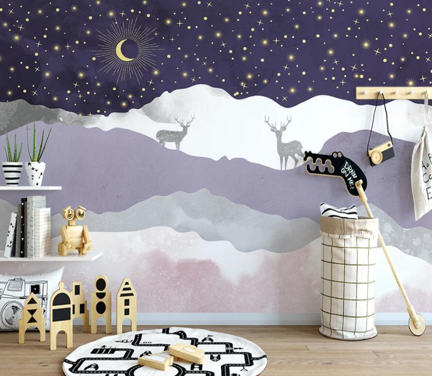 3D Valley Fawn 1485 Wall Murals Wallpaper AJ Wallpaper 2