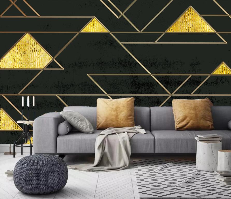 3D Triangle 1882 Wall Murals Wallpaper AJ Wallpaper 2