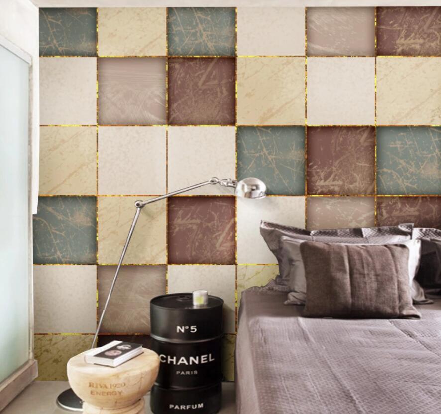 3D Colored Square 1861 Wall Murals Wallpaper AJ Wallpaper 2