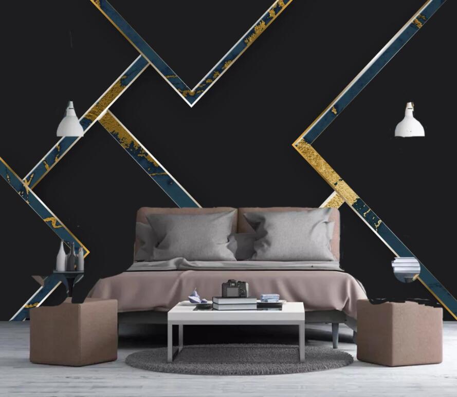 3D Geometric Patterns 1888 Wall Murals Wallpaper AJ Wallpaper 2