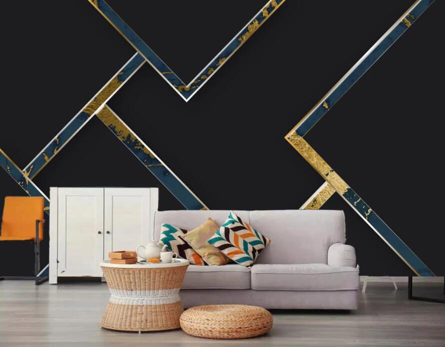 3D Geometric Patterns 1888 Wall Murals Wallpaper AJ Wallpaper 2