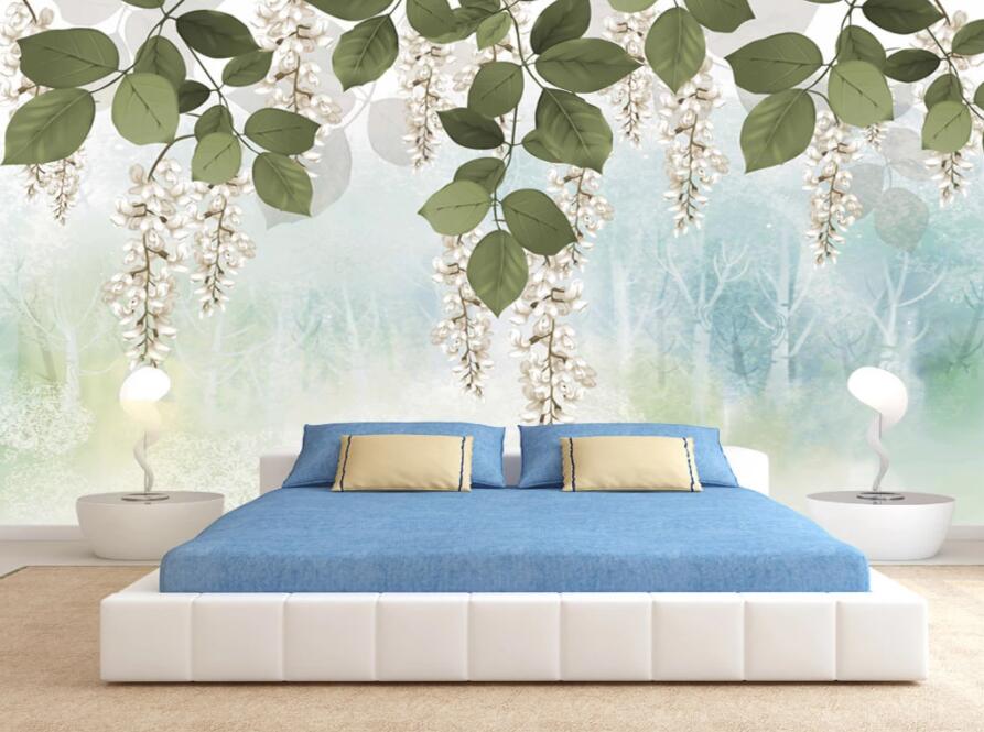 3D Leaves 1125 Wall Murals Wallpaper AJ Wallpaper 2