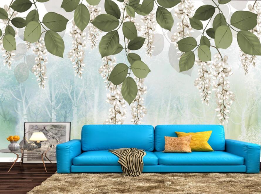 3D Leaves 1125 Wall Murals Wallpaper AJ Wallpaper 2