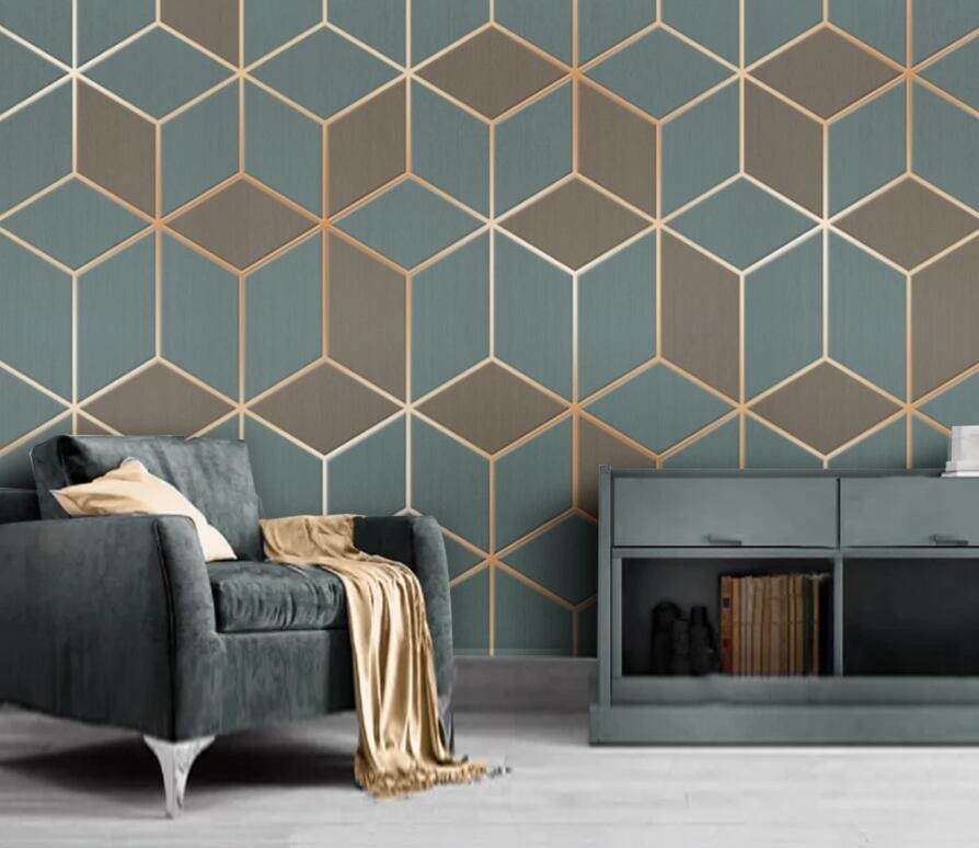 3D Diamond Pattern 2444 Wall Murals Wallpaper AJ Wallpaper 2