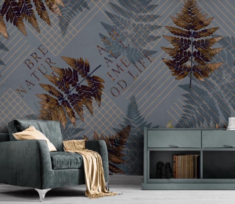 3D Leaves 1383 Wall Murals Wallpaper AJ Wallpaper 2