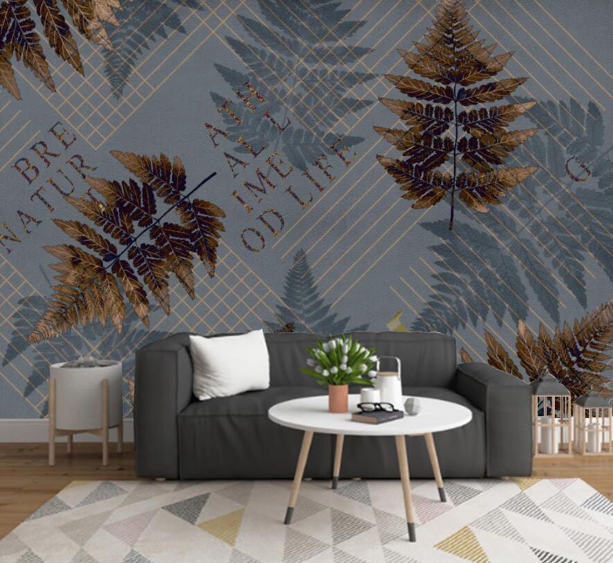 3D Leaves 1383 Wall Murals Wallpaper AJ Wallpaper 2
