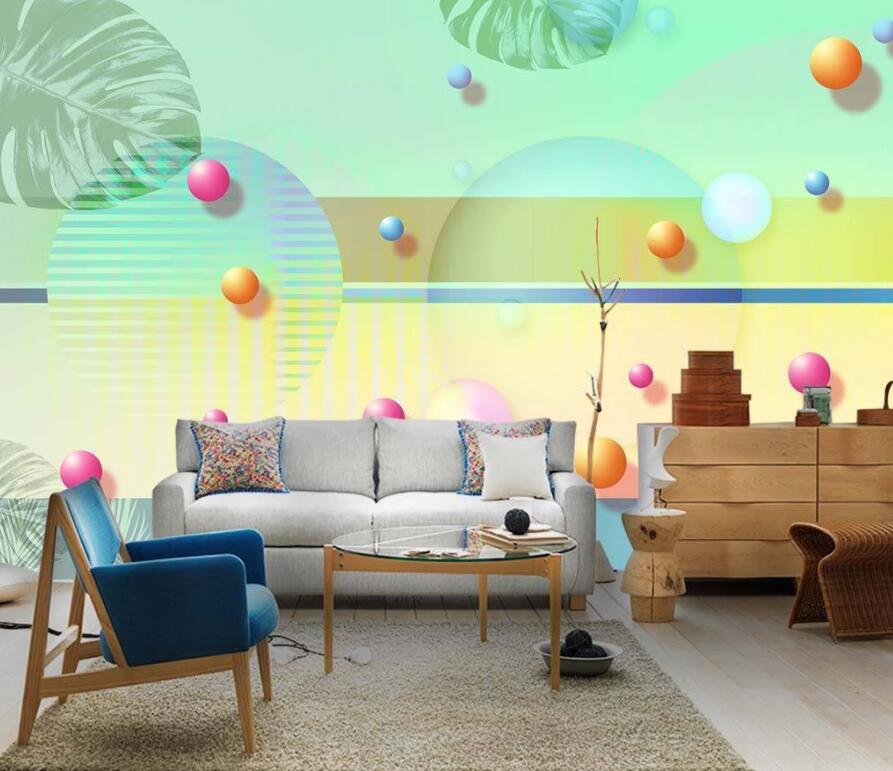 3D Cute Ball 489 Wall Murals Wallpaper AJ Wallpaper 2