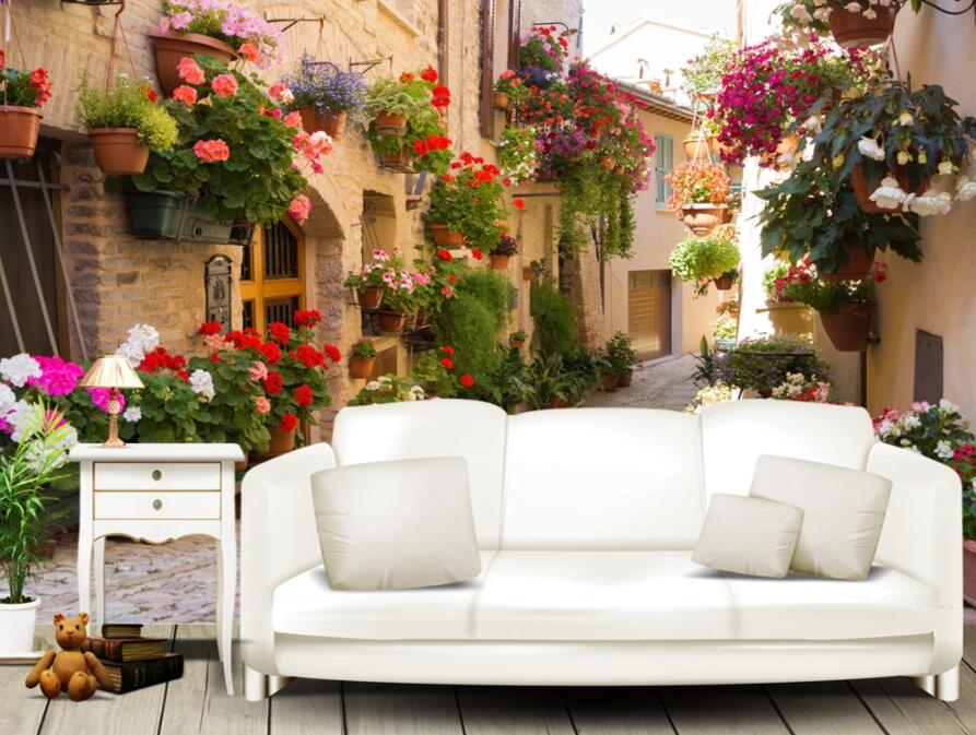 3D Town Flower 894 Wall Murals Wallpaper AJ Wallpaper 2