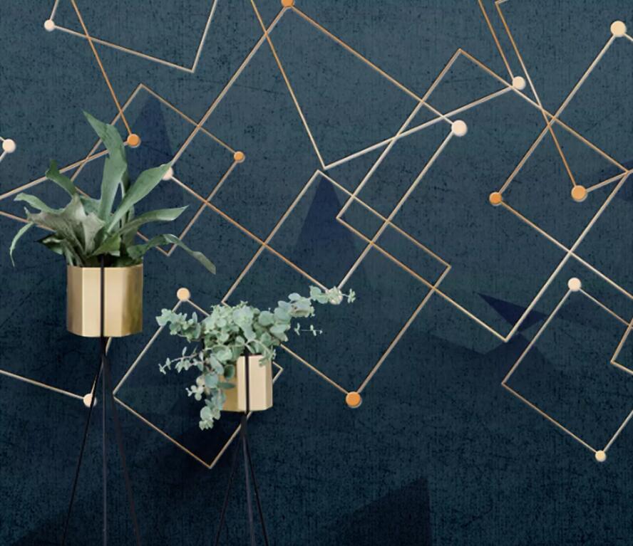 3D Golden Square 1848 Wall Murals Wallpaper AJ Wallpaper 2