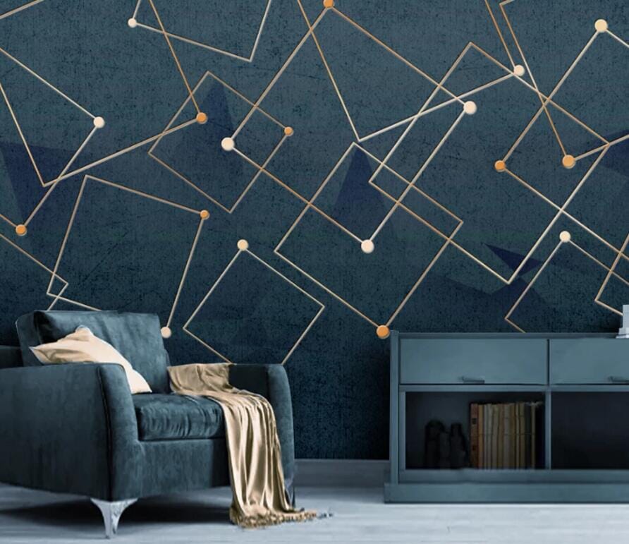 3D Golden Square 2826 Wall Murals Wallpaper AJ Wallpaper 2