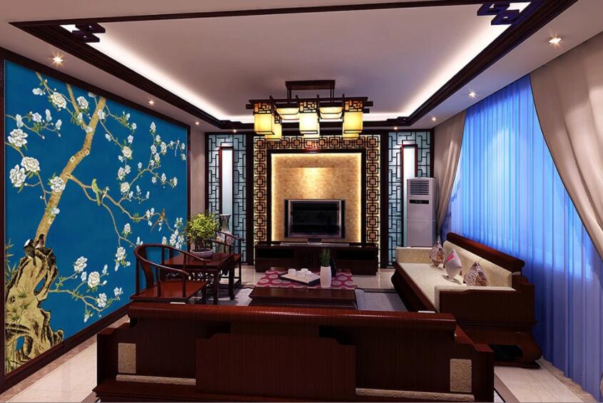 3D Plum Tree 908 Wall Murals Wallpaper AJ Wallpaper 2