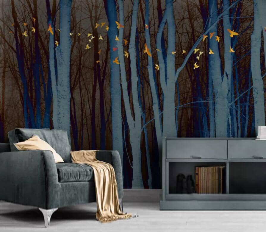 3D Night Forest 2429 Wall Murals Wallpaper AJ Wallpaper 2