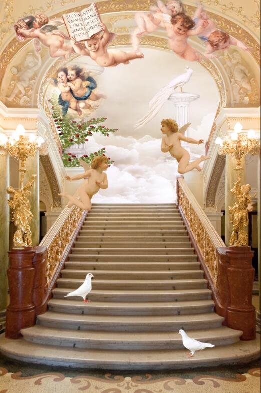 3D Child Statue 905 Wall Murals Wallpaper AJ Wallpaper 2