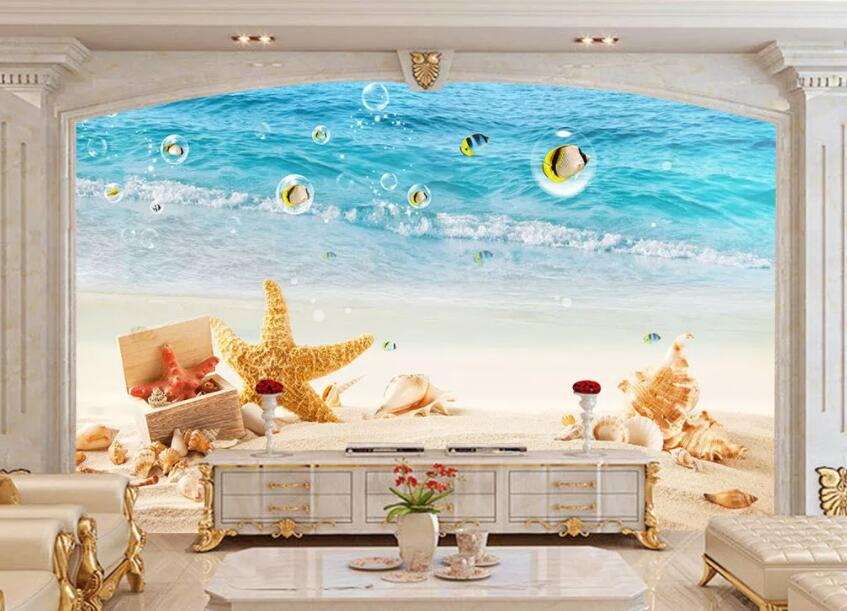 3D Sea Starfish 978 Wall Murals Wallpaper AJ Wallpaper 2