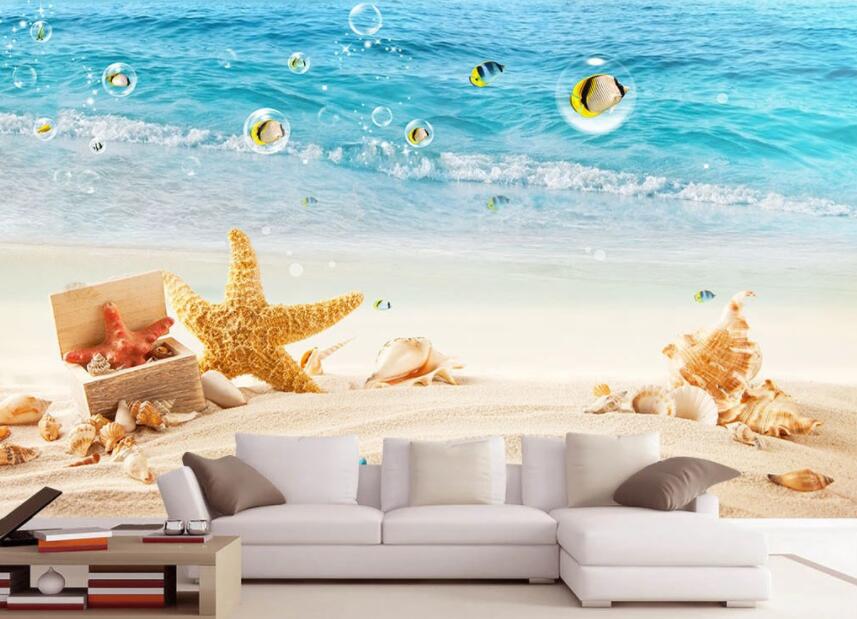 3D Sea Starfish 978 Wall Murals Wallpaper AJ Wallpaper 2