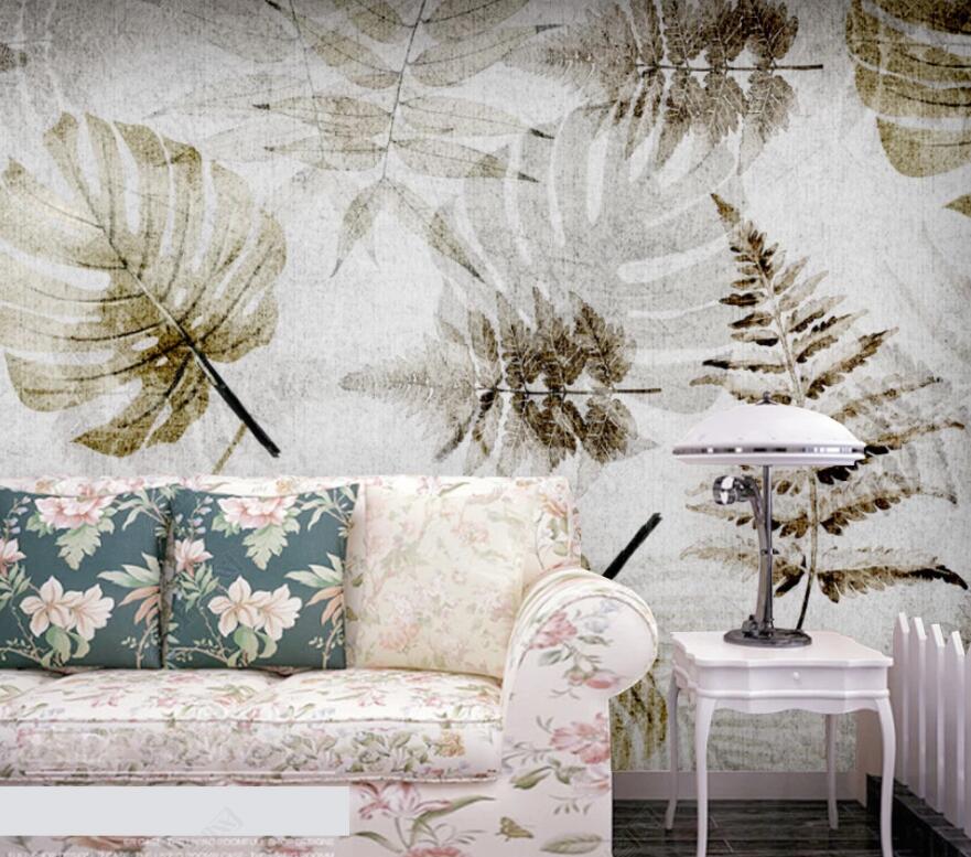 3D Green Leaf 1877 Wall Murals Wallpaper AJ Wallpaper 2