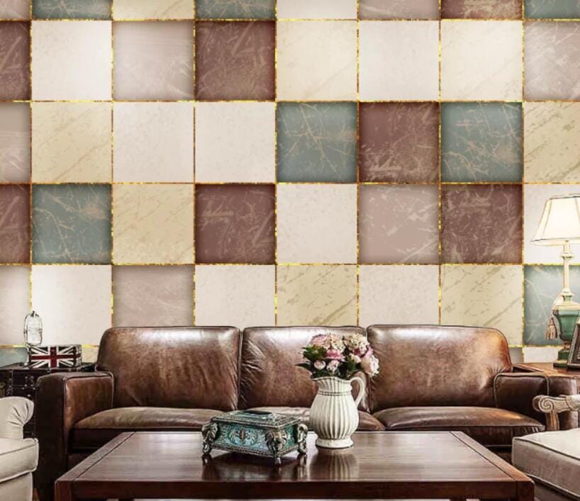 3D Colorful Tiles 2839 Wall Murals Wallpaper AJ Wallpaper 2