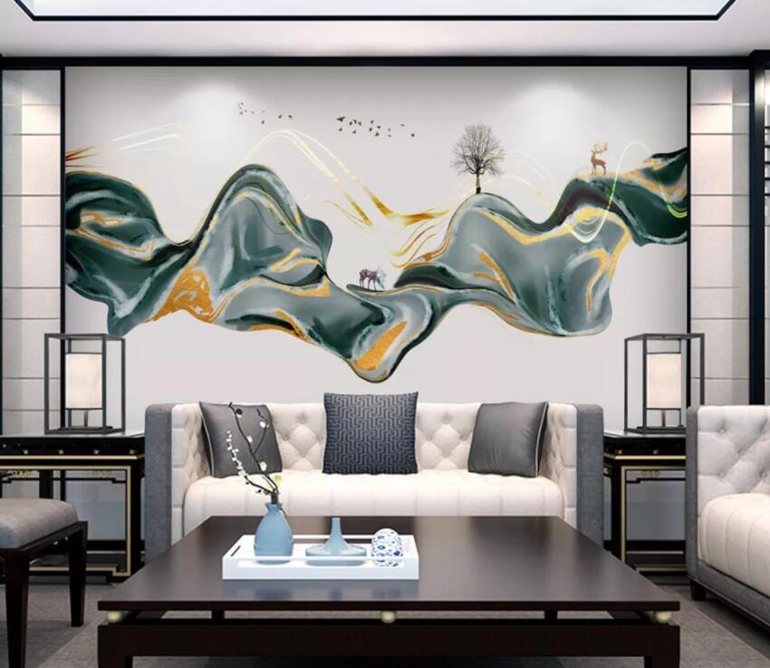 3D Abstract River 2827 Wall Murals Wallpaper AJ Wallpaper 2