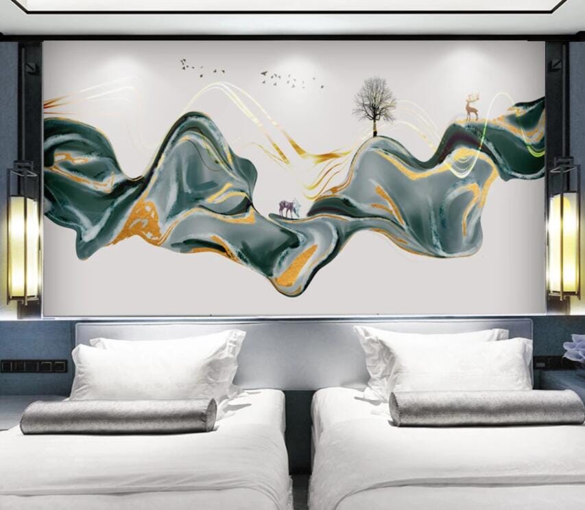 3D Abstract River 2827 Wall Murals Wallpaper AJ Wallpaper 2