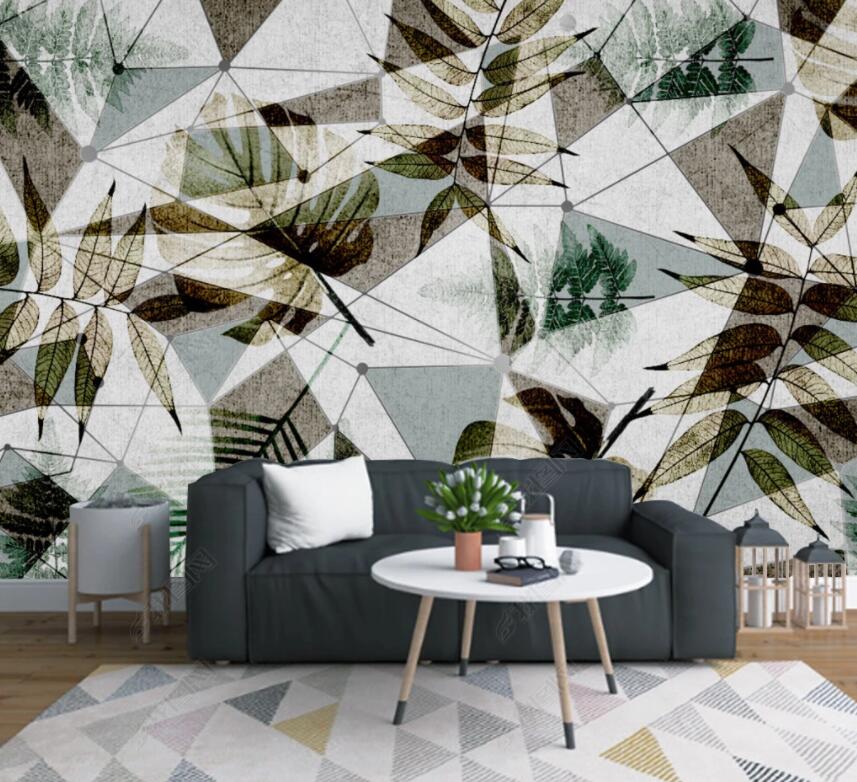 3D Leaves 1769 Wall Murals Wallpaper AJ Wallpaper 2