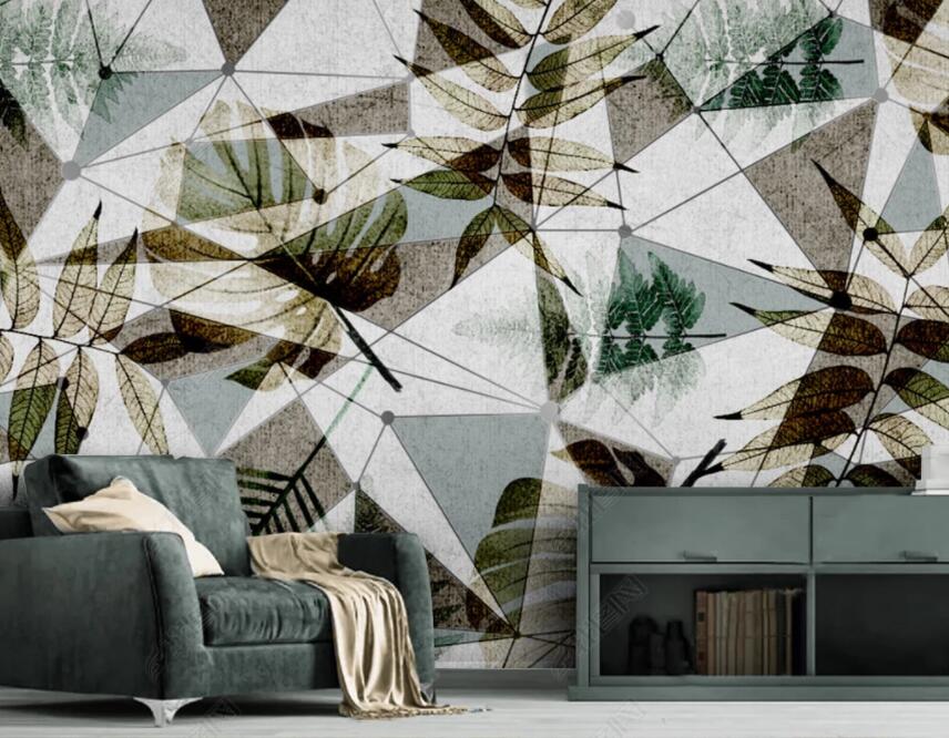 3D Leaves 1769 Wall Murals Wallpaper AJ Wallpaper 2