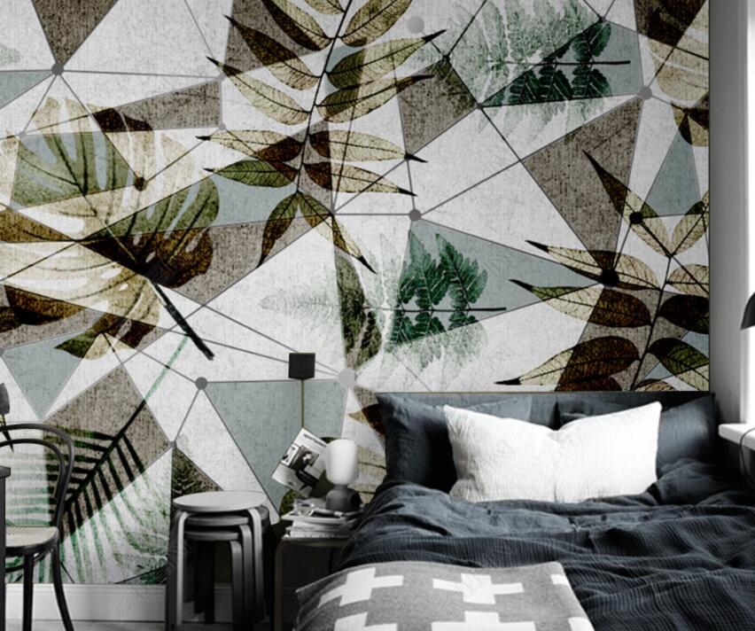 3D Leaves 1769 Wall Murals Wallpaper AJ Wallpaper 2