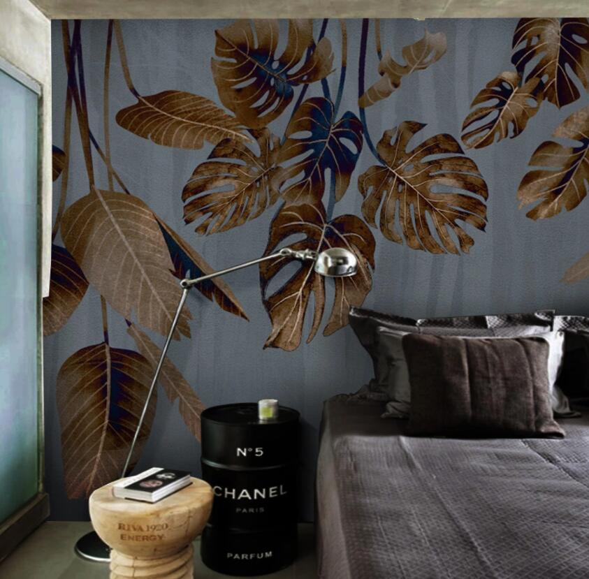 3D Leaves 1323 Wall Murals Wallpaper AJ Wallpaper 2