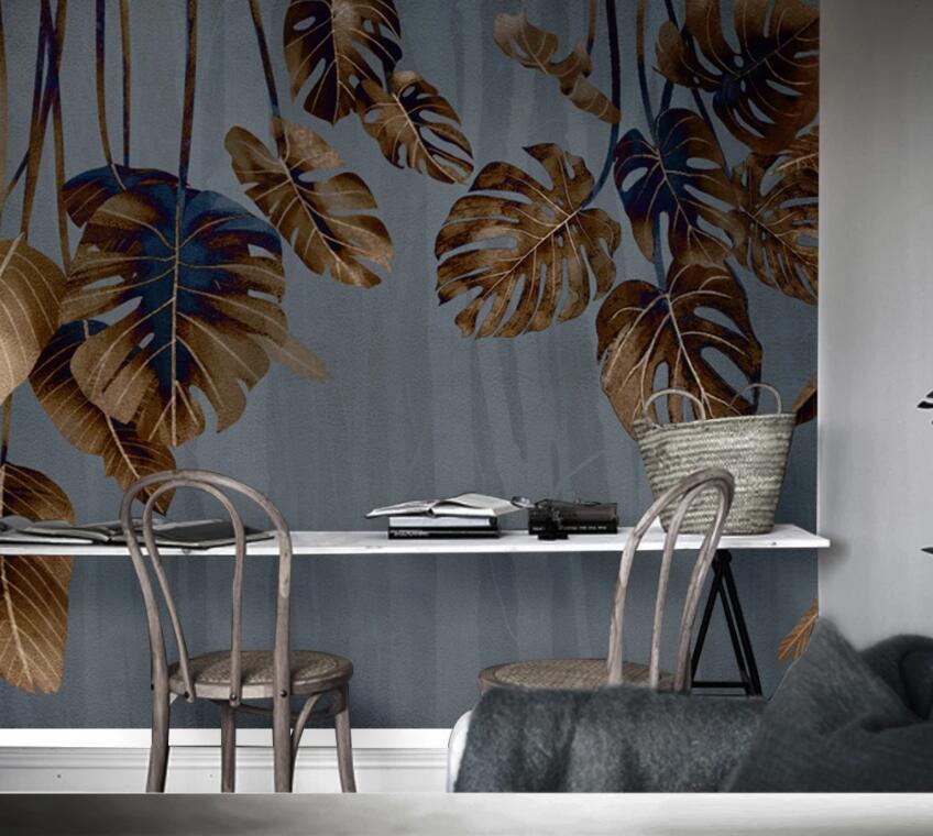 3D Leaves 1323 Wall Murals Wallpaper AJ Wallpaper 2