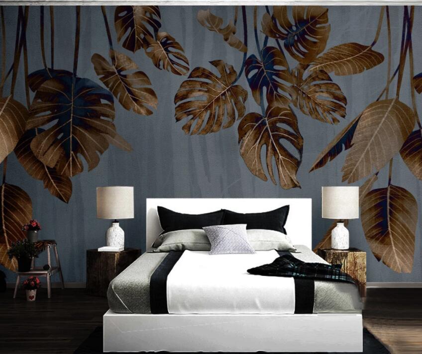 3D Leaves 1323 Wall Murals Wallpaper AJ Wallpaper 2