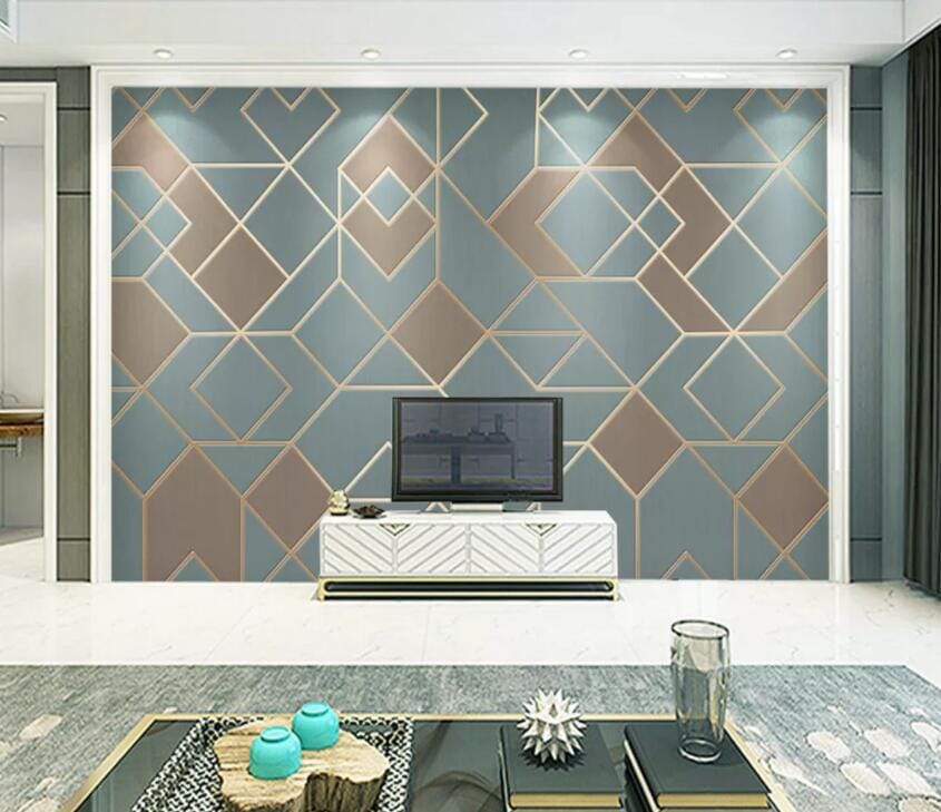 3D Geometric Patterns 2418 Wall Murals Wallpaper AJ Wallpaper 2