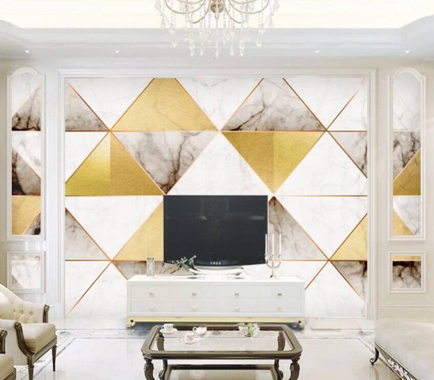 3D Colored Triangle 2392 Wall Murals Wallpaper AJ Wallpaper 2