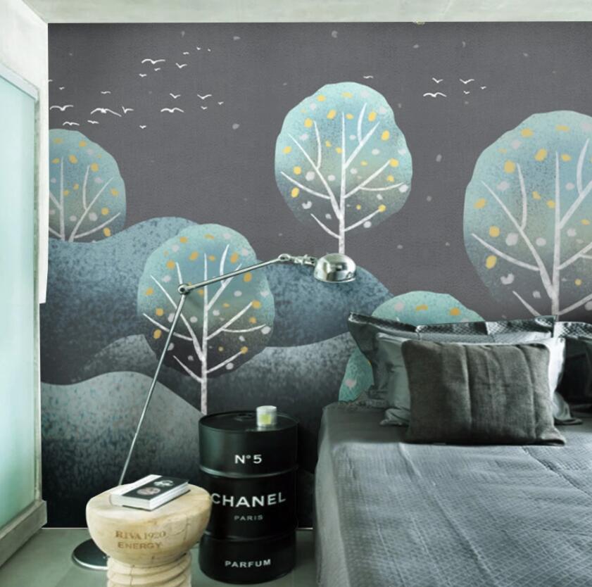 3D Cute Little Tree 1128 Wall Murals Wallpaper AJ Wallpaper 2