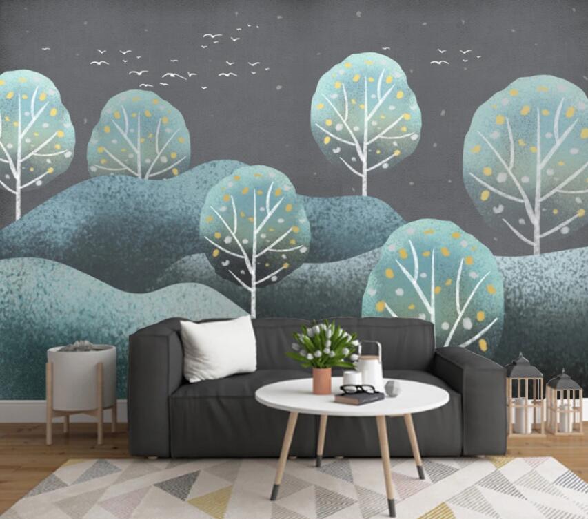 3D Cute Little Tree 1128 Wall Murals Wallpaper AJ Wallpaper 2