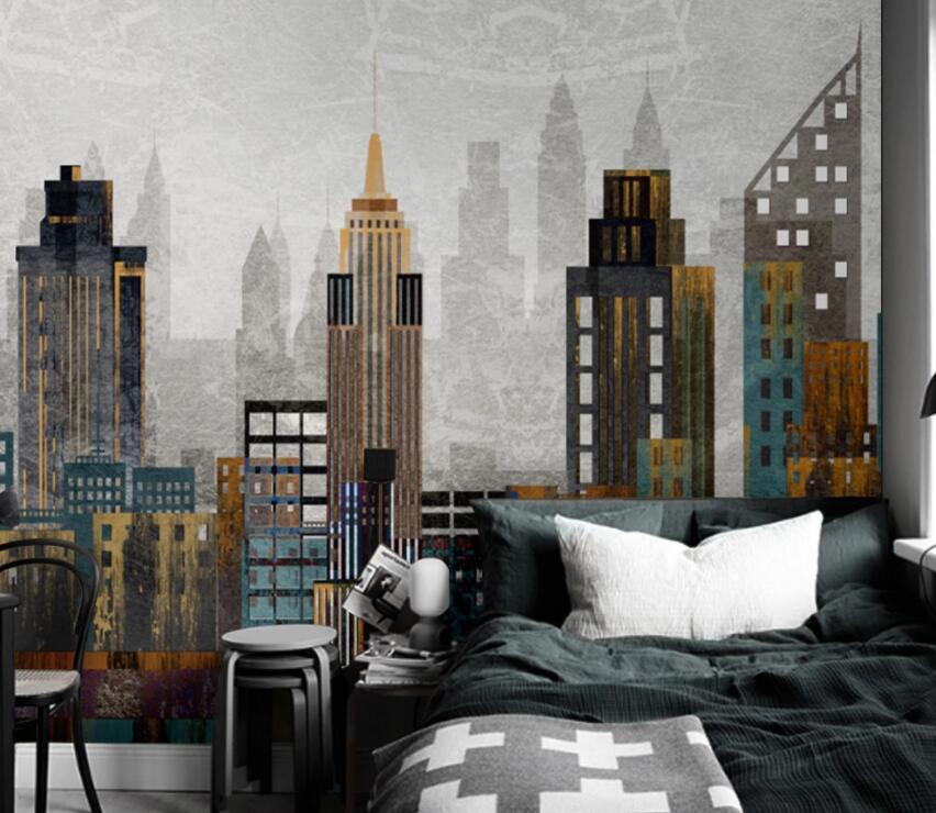 3D City Night 1117 Wall Murals Wallpaper AJ Wallpaper 2