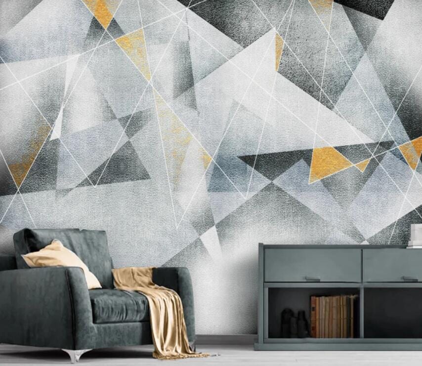 3D Transparent Triangle 2278 Wall Murals Wallpaper AJ Wallpaper 2