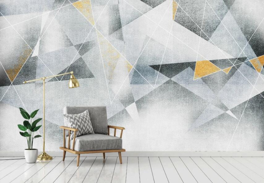 3D Geometric Lines 1038 Wall Murals Wallpaper AJ Wallpaper 2